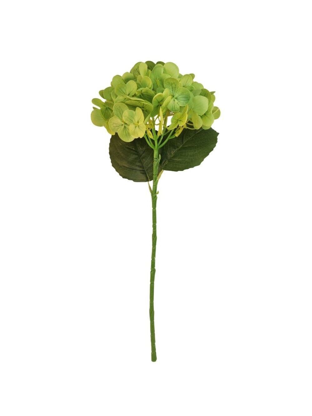 Apple Green Artificial Hydrangea Stem Silk Flower Faux Floral Wedding Decor